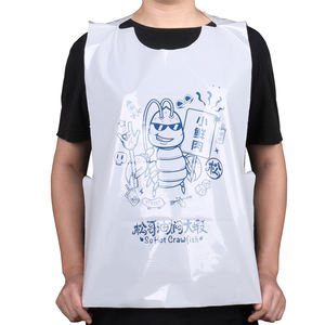 Hete Verkoop Custom Langoesten Koken Wegwerp Schort Krab Kreeft Volwassen Plastic Zeevruchten Grappige Slabbetjes Voor Restaurants - Product Image 3