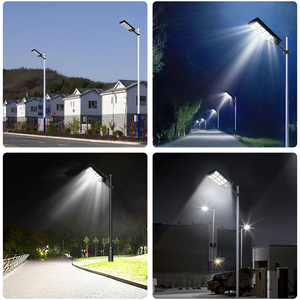 500W Ultra parlak IP65 güneş LED sokak lambası All-in-One ABS yapısı uzaktan Monocrystalline lityum-iyon güneş enerjili sokak - Product Image 6