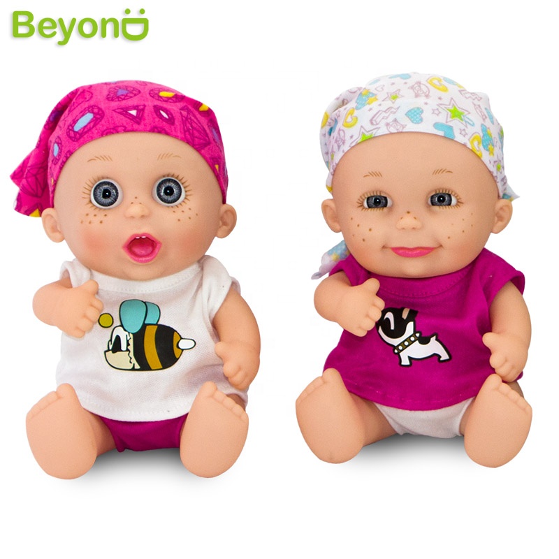 7 дюймов с изображением смайлика мягкий винил реалистичные возрождающая новорожденная кукла младенца со звуком