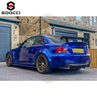 Diffuseur arrière en fibre de carbone Style RZ pour BMW E82 E88 1M 1 Series Cars Lèvre de pare-chocs arrière sous Spoiler Splitter