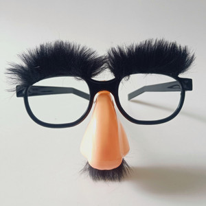 Clown <b>Funny</b> <b>Glasses</b> With Nose And Eyebrows Plastic Unisex Costume Props - Product Image 4