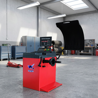 Machine d'équilibrage automatique de roues de voiture W-50pro avec protection de démarrage/arrêt standard, certifiée CE, précision de 1g, roue maximale de 1000mm