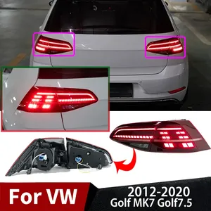 Pour Golf MK7 Golf7.5 2012-2020, feux arrière de voiture avec LED DRL, kit carrosserie, accessoires de modification, tuning extérieur - Product Image 1