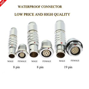 Không thấm nước đẩy kéo đồng trục thông tư tự khóa nam và nữ địa chỉ liên lạc IP50 PCB dây kết nối điện kết nối - Product Image 4