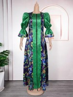 Robes africaines pour femmes 2024 Elegant Summer Fashion Muslim Kaftan Abayas Boubou Robe Dashiki Ankara Print Outfit Evening Gown