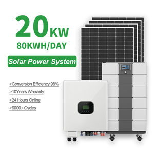 แผงโซลาร์เซลล์ SHENHAUR 10kW 20kW MPPT แบบโมโนคริสตัลไลน์ซิลิคอน พร้อมแบตเตอรี่และชุดอุปกรณ์ครบชุด ระบบโซลาร์เซลล์ไฮบริดแบบออฟกริด - Product Image 3