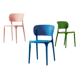 Modern Outdoor Portable Stackable Plastic Dining Chairs