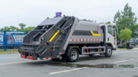 Camion à ordures compacteur diesel KAILIFENG de haute qualité 7m3 petit camion avec boîte de vitesses moteur conçu pour la collecte des déchets
