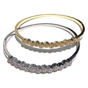 Brazalete de Moda de Aleación de Zinc Plateado y Dorado con Microincrustaciones de Cuentas Cuadradas Redondeadas y Biseladas, Joyería de Fiesta para Mujer - Product Image 5