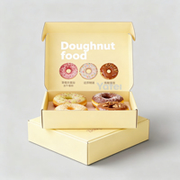 Boîte d'emballage pour macarons en carton de haute qualité avec impression de logo personnalisé, effet holographique en relief et finition mate, type boîte avion