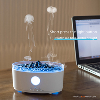 Nouveau design méduse deux moule de pulvérisation personnalisé OEM Smart Fire Flame 300ML diffuseur d'huiles essentielles humidificateur d'air pour la maison