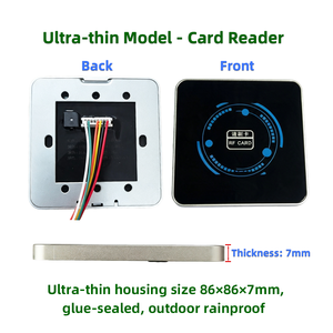 Encrypted Anti-copy CPU IC <b>Card</b> Wiegand Reader 13.56MHz IC RFID W26 W34 Waterproof Thin Aluminum <b>Access</b> <b>Control</b> <b>Card</b> Reader - Product Image 5
