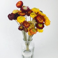 Fleurs romantiques avec chrysanthème, accessoires pour la maison, vente en gros, paille séchée