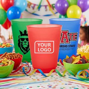 Gobelets de stade en plastique de 16 oz avec logo personnalisé, gobelets réutilisables translucides, gobelets promotionnels pour les événements universitaires, les sports d'équipe - Product Image 1