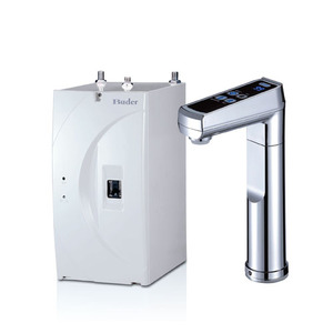 Distributeur d'eau chaude instantanée sous comptoir en acier inoxydable 4L Buder (Taïwan) avec commande tactile, support argenté, idéal pour usage hôtelier - Product Image 2