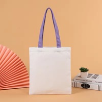 Sac fourre-tout en toile de couleur unie de taille personnalisée sac fourre-tout en toile à bandoulière avec poche et fermeture éclair sac de Noël vierge à sublimation unie