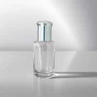 Petit flacon de parfum en verre borosilicate de 10 ml en forme de gourde, diffuseur à bâtonnets, recyclable, avec bouchon à bille, pompe pulvérisatrice, couvercle, pour crème visage et gouttes pour les yeux