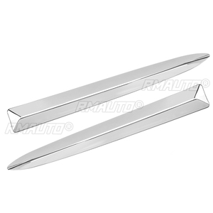 Paire de garnitures de pare-chocs avant supérieures et inférieures pour Fiat 500 2007-2015 – Remplacement de la bande de garniture du pare-chocs avant pour le style automobile - Product Image 4