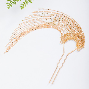 Accesorios para el cabello Hanfu, horquillas, adornos para el cabello, tocados de estilo antiguo, horquillas de estilo Han con borlas largas de estilo de hada. - Product Image 1