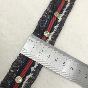 All'ingrosso materiale per perline trivelle a caldo con nastro catena fai da te accessori per vestiti gioielli fatti a mano in <span class=keywords><strong>pizzo</strong></span> di perle in rilievo di Texxtile cucito - Product Image 4