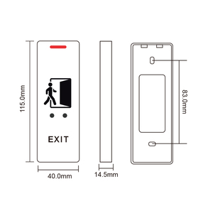 Нет NC COM, нет сенсорной кнопки выхода, инфракрасный выключатель дверного замка для системы контроля доступа к двери - Product Image 6
