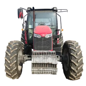 Kualitas asli traktor pertanian digunakan/traktor tangan kedua 4X4wd Massey Ferguson dengan pemuat