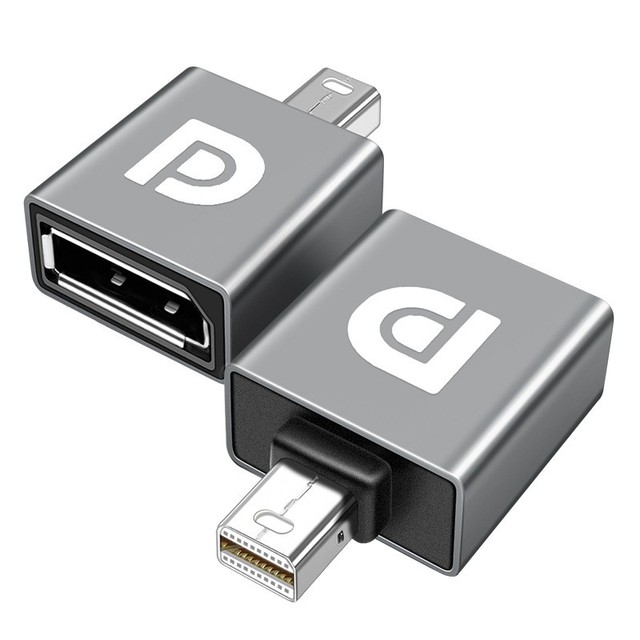 Mini DisplayPort to DisplayPort 8K Adapter 60Hz HDR Compatible Mac Book Pro Air Surface Gaming Monitors Plug Play for Speakers