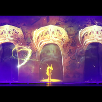 Écran de projection holographique en maille transparente pour concerts et mariages