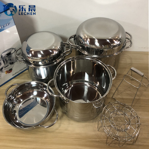 Bộ Nồi Nấu Bằng Thép Không Gỉ Bộ Dụng Cụ Nấu Ăn Và Nồi Súp Có Thể Dùng Làm Nắp Bộ 6 Món - Product Image 6