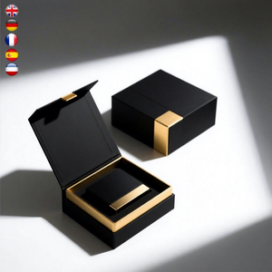 กล่องบรรจุภัณฑ์กระดาษออกแบบเองตามสั่งจาก Eu Trendy Manufacture สำหรับผลิตภัณฑ์บำรุงผิว เซรั่ม กล่องของขวัญแม่เหล็กสุดหรูพร้อมช่องใส่ของ - Product Image 1
