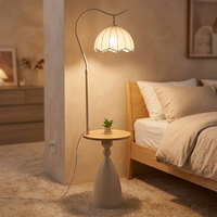 Lampadaire LED vintage en fer à spectre complet, rétro, avec télécommande à intensité variable pour salon, côté canapé, chambre à coucher, chevet