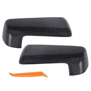 Carcasas de Espejos Retrovisores de Fibra de Carbono para Chevrolet Silverado GMC Sierra 2019-2023 Juego Completo - Product Image 2