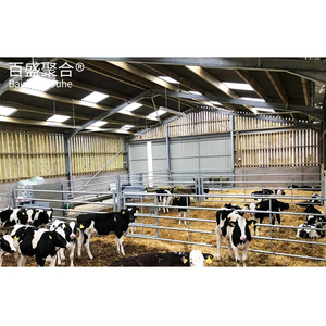 Entrepôt préfabriqué en Chine Bâtiments matériels Construire des arènes pour chevaux <span class=keywords><strong>Abri</strong></span> pour chèvres Arène pour chevaux Granges préfabriquées en acier - Product Image 4