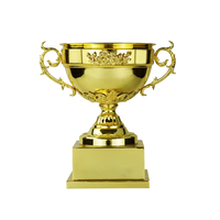 Haute Qualité Classique Golf Métal Trophée Coupe Premium Trophées Médailles Plaques Souvenirs Trophée De Football Personnalisé