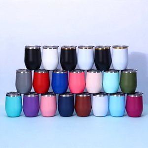 Tumbler a Forma di Uovo da 12oz in Acciaio Inox 304, Tazza Termica Isolata per <span class=keywords><strong>Auto</strong></span>, Casa, Feste, Regalo Semplice, Bicchiere per Acqua - Product Image 2