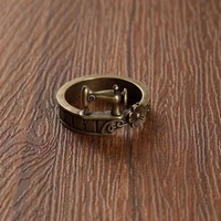 Nouvelle bague machine à coudre vintage plaquée or style coréen, personnalisée, créative, tendance, design de niche haut de gamme