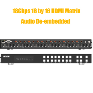 18Gbps 4K matrix with Scaling and ARC hdmi 2.0 matrix Switcher 16x16 for Home Theatre System - Product Image 6