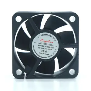 Alta Velocidade Baixo Ruído 50mm 50x50x20mm 5v 12v 24v Brushless Pequeno DC Ventilador Axial