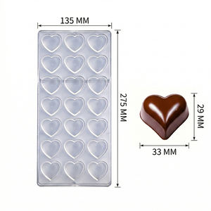 Molde para Bombones Mini al por Mayor, Molde de Chocolate en Forma de Corazón de Policarbonato Profundo y Delgado con Logotipo Personalizado - Product Image 4