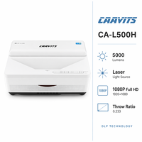 Projecteur laser DLP CAAVITS OEM UST 0.233 5000 lumens 1080p pour l'éducation scolaire, fabricant de projecteurs Full HD