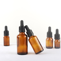 5ml 10ml 15ml 20ml 30ml 50ml 100ml Bernsteinfarbene Grüne Mattierte Schraubverschluss-Kosmetikflasche mit Pipette für Öl und Serum