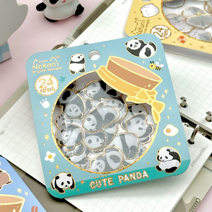 Adesivi Nekoni Serie Classica Ravioli, Decorazioni con Panda e Cristalli, per Telefoni, Computer e Borse - Product Image 4