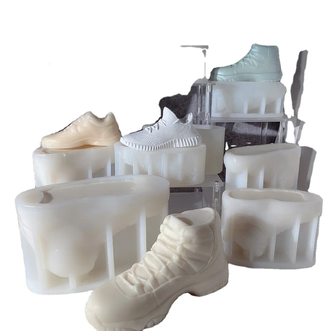 Tênis de silicone de marca da moda B-5090, formas de vela de silicone, sapatos de basquete, arte, artesanato, molde de cera perfumado