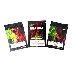 Cheap Custom Printed Empty Resealable Zipper 5 Wraps Natural Leaf Pouch Smoking Tobacco Hot Grabba <strong>Fronto</strong> Leaves Package Bag - Product Image 3
