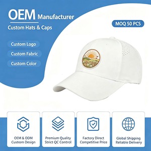 Oem Custom Unisex 6-Panel Luxury Quick Dry Nylon Hip Hop Logo Laser Cut Drilled Hole <b>Waterproof</b> Snapback Cap <b>Hat</b> - Product Image 1