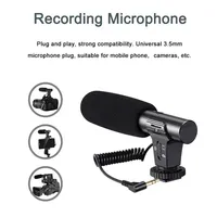 Kit de studio vidéo professionnel 3-en-1 pour vlogging, avec microphone de photographie, trépied et éclairage LED flexible pour diffusion en direct sur téléphone