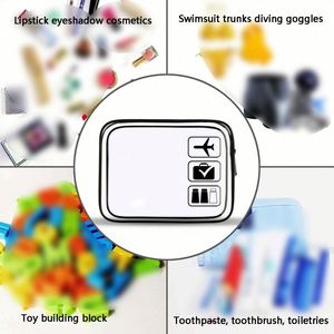 Sac de maquillage personnalisé, imperméable, en PVC transparent, pour cosmétiques, jouets, voyage, approuvé par la TSA, trousse de toilette pour femmes et hommes - Product Image 4