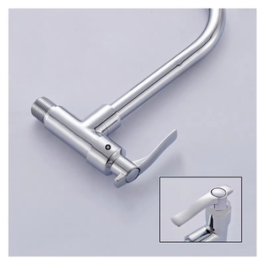 Robinet de cuisine mural rotatif en acier et plastique pour eau froide, grand jet, pour usage domestique, vente en gros KAWAL - Product Image 5