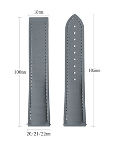High Quality Quick Release Fluororubber <strong>Watch</strong> Band With Fabric Sailcloth Textured FKM <strong>Rubber</strong> <strong>Watch</strong> Strap Replacement 20 21 22mm - Product Image 6