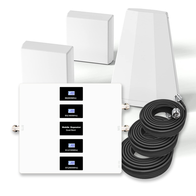 New Cellular Mobile signal Booster Repeater 700 850 900 1800 2100 4g Quad Band  Five Band Mobile Phone signal Amplifier